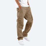 Khaki Cargo-bukser til mænd