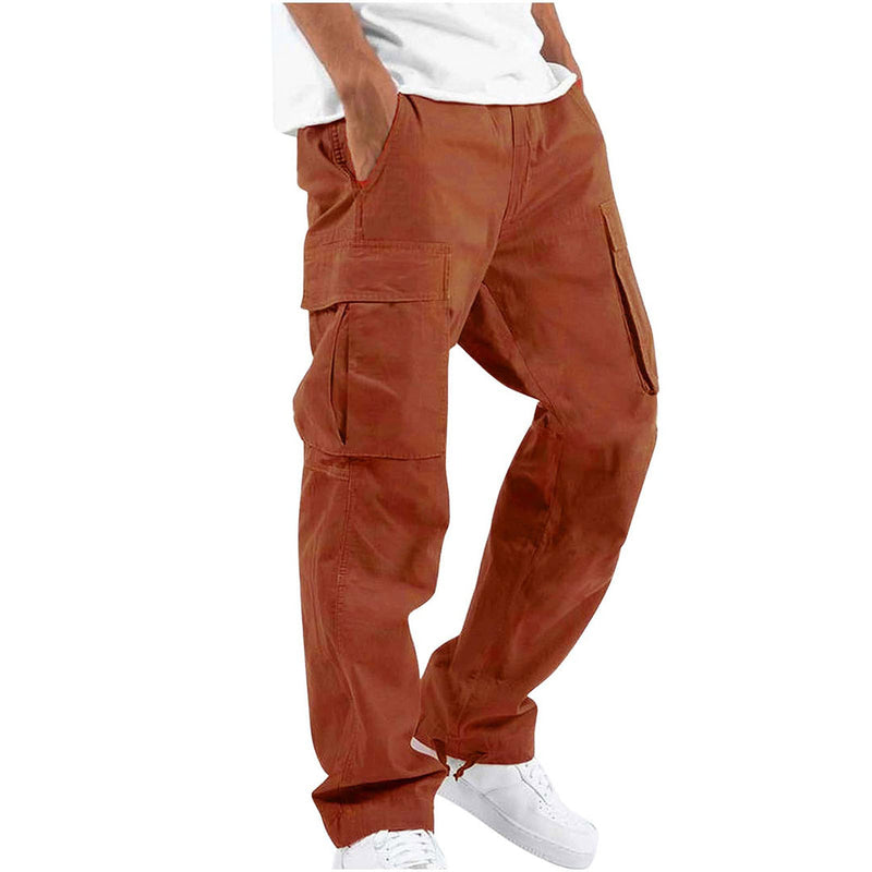 Orange Cargo-bukser til mænd