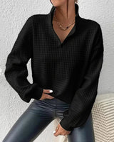 Addison - Elegant trøje med halv lynlås