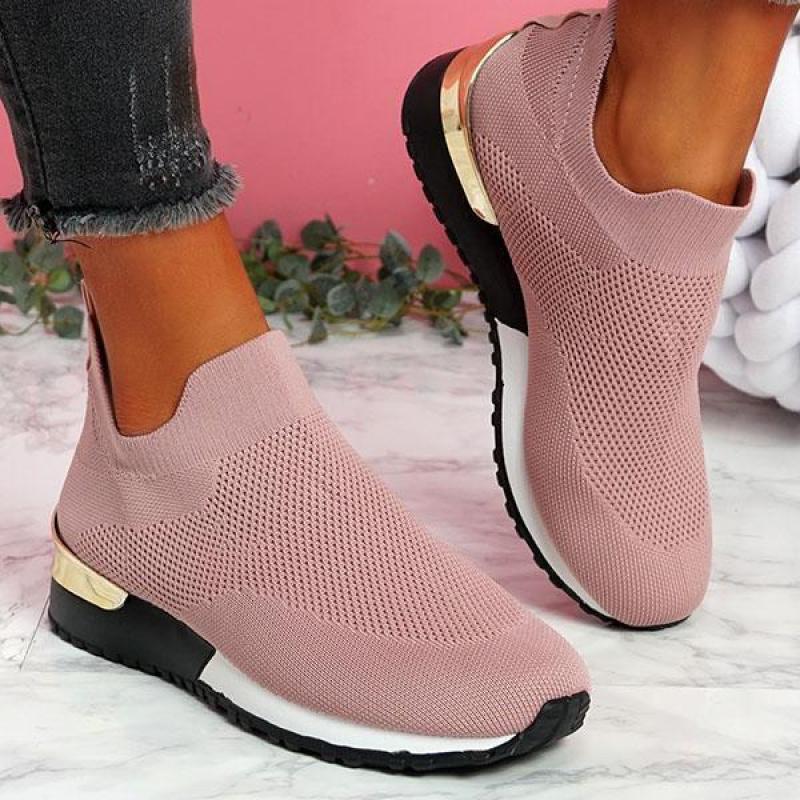 Aiyana - Åndbar Mesh Slip-On Flade Sneakers