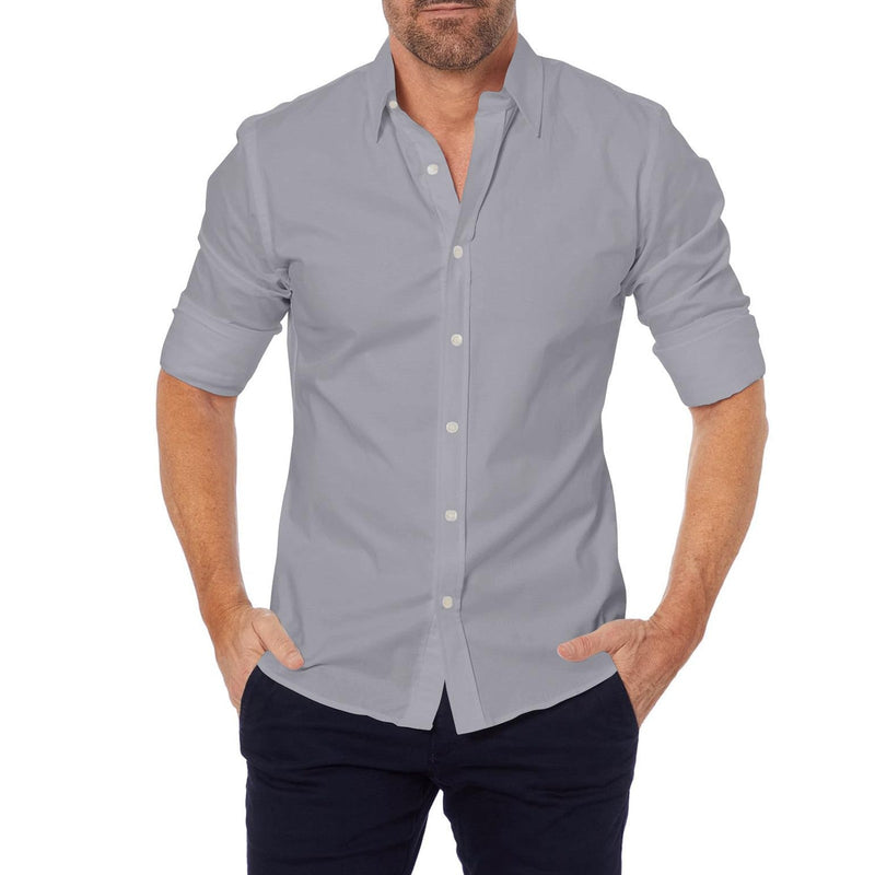 Max - strækbar skjorte med uigennemtrængelig lynlås